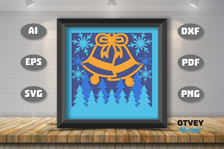 Winter Wonderland 3D Shadowbox Layered Papercut