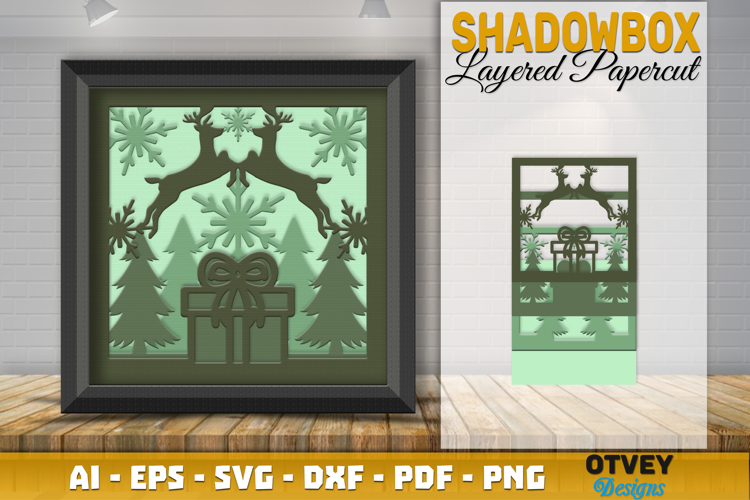 Winter Wonderland 3D Shadowbox Layered Papercut