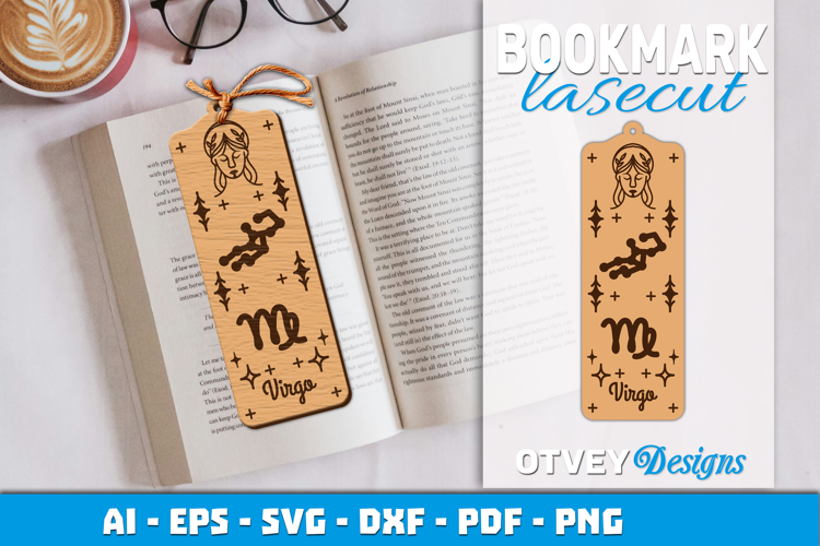 Zodiac Bookmark Lasercut | Bookmark Design Lasercut