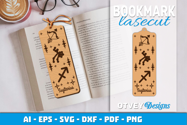 Zodiac Bookmark Lasercut | Bookmark Design Lasercut