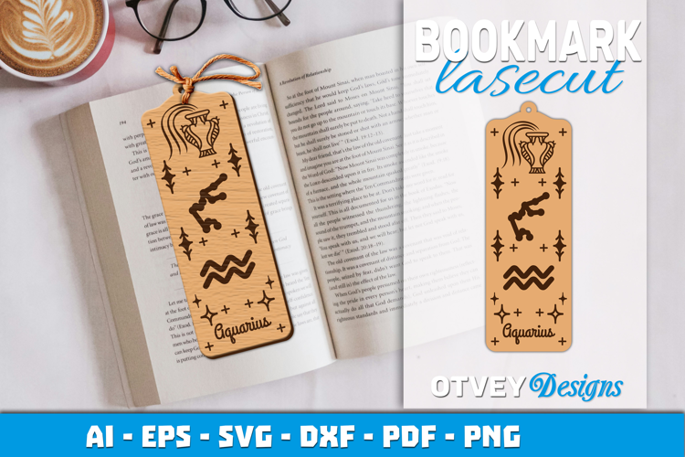 Zodiac Bookmark Lasercut | Bookmark Design Lasercut