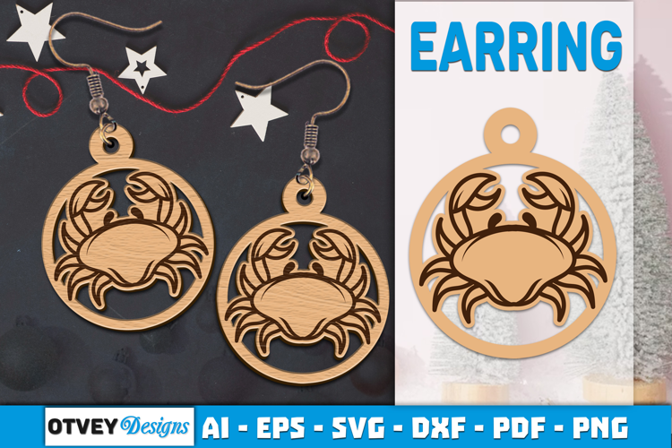 Zodiac Earring Lasercut | Earring Design Lasercut