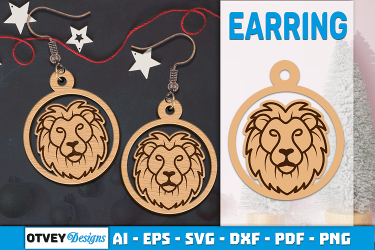Zodiac Earring Lasercut | Earring Design Lasercut