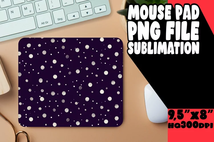 Sublimation Mouse Pad with Dynamic Patterns