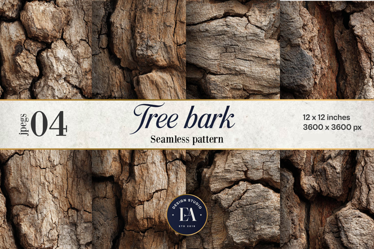 Tree Bark Digital Paper 4 JPEG