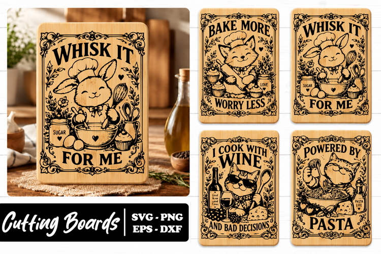 Whisk It Baking Cat Kitchen SVG PNG