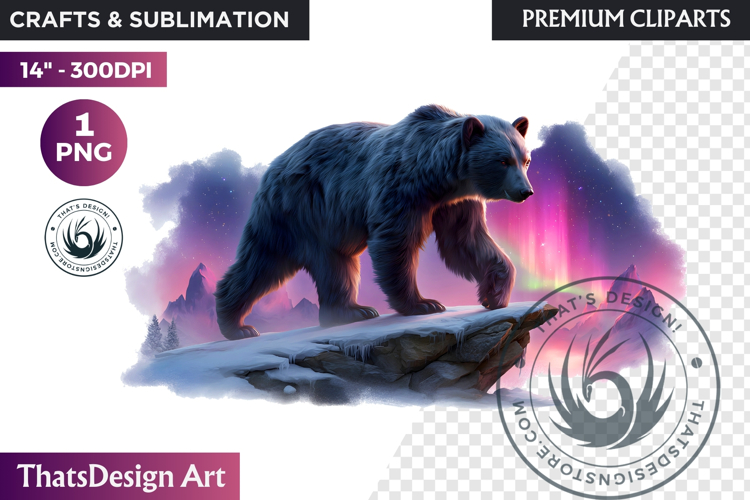 Watercolor Polar Bear Arctic Wildlife animal Illustration