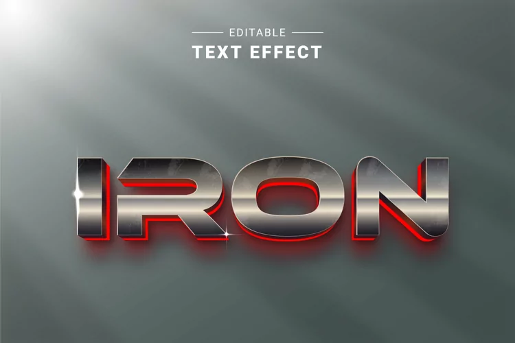 Editable Text Effect for Illustrator. Vector Graphic styles