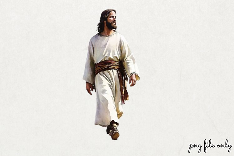 Watercolor Jesus Clipart PNG