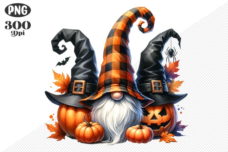 Halloween Gnomes Sublimation - Clipart PNG Design