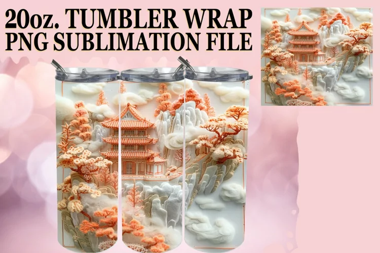 Scenic 3D Tumbler Wrap - 20oz
