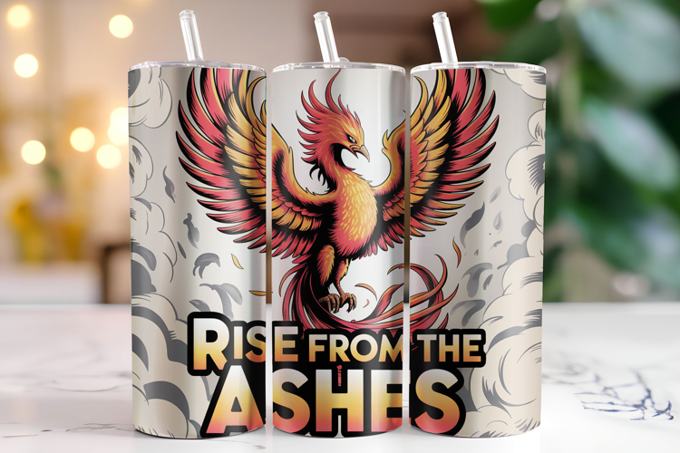 Rise from the ashes Tumbler Wrap | Sublimation | Tumblers