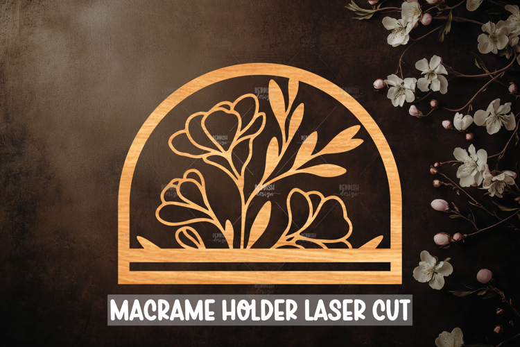 Macrame Holder Laser cut, Home decor Laser Cut