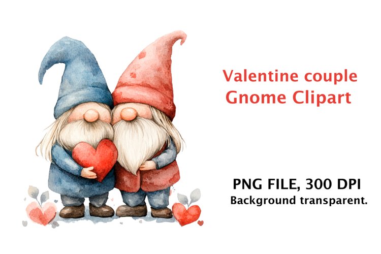 Valentine Gnome Clipart Image 2