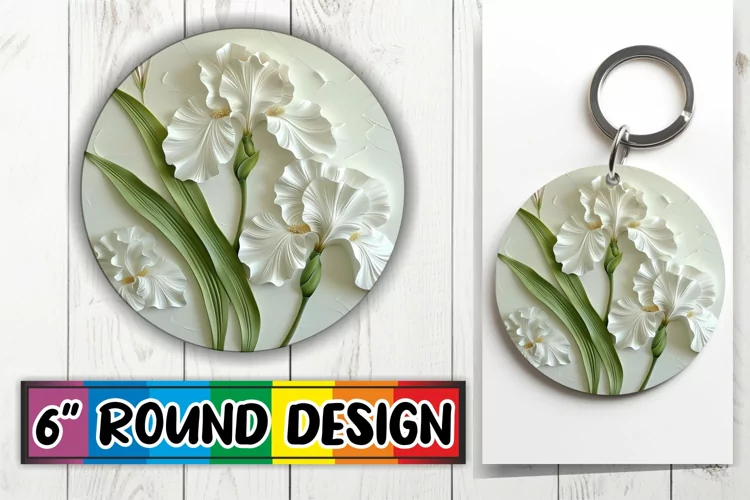 3D Petal Euphoria: Circle Design Sublimation