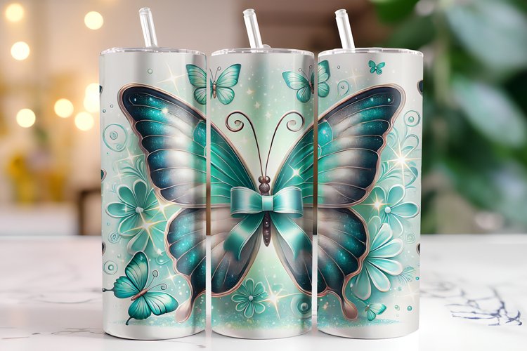 Butterfly Tumbler Wrap | Sublimation | Tumblers
