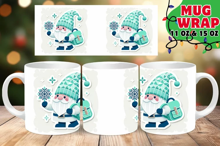 CHRISTMAS GNOME SPLENDOR 11OZ 15OZ MUG WRAP