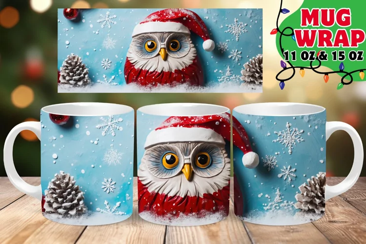 3D Christmas Winter Dream Mug, 11oz & 15oz