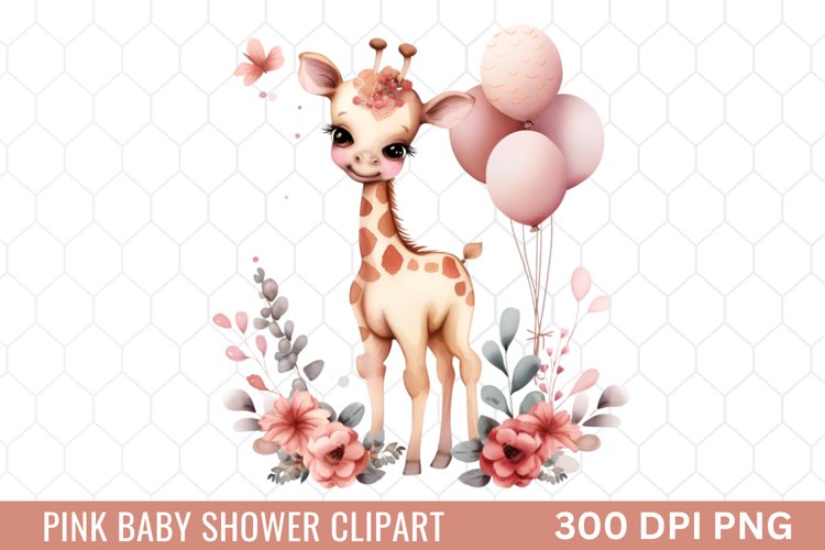 Pink Baby Shower Clipart