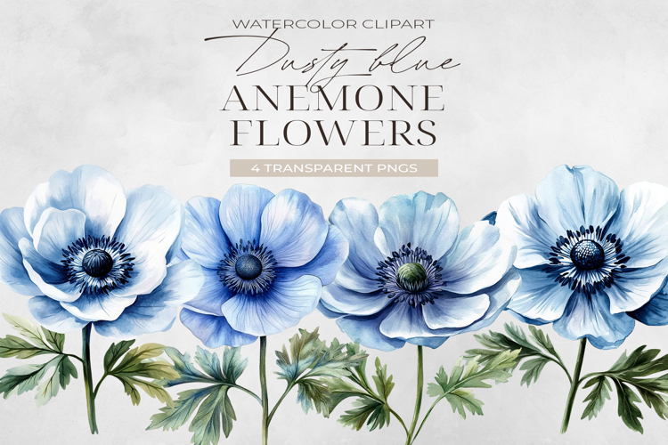 Blue Flower Clipart Image 22