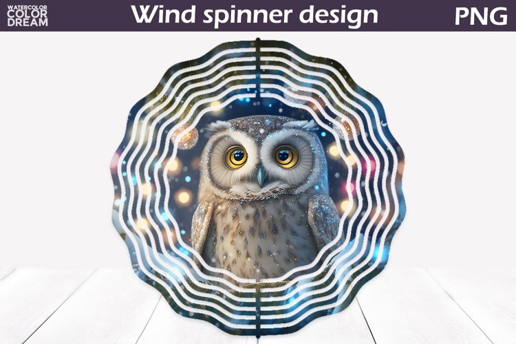 Owl Wind Spinner | Christmas Owl Wind Spinner example image 1