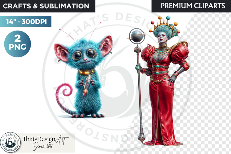 Cute Space Astronaut Clipart, Retro Space Adventure PNG