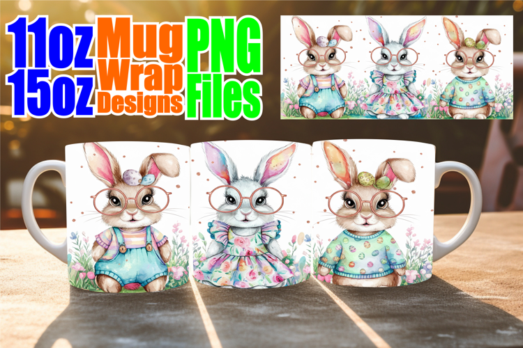 Enchanted mornings sublimation print, Easter Bunny