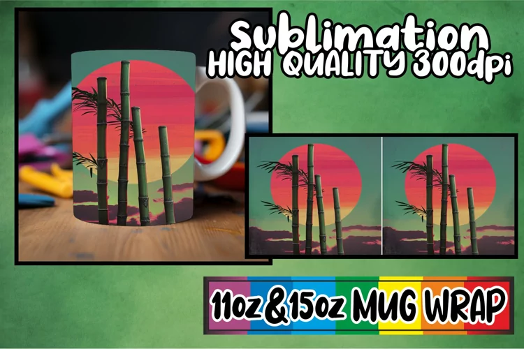 Flower Power: Retro Mug Wrap Sublimation