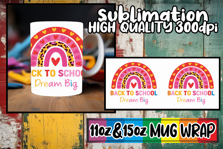 Cozy vibes sublimation print wrap, Back To School example image 1