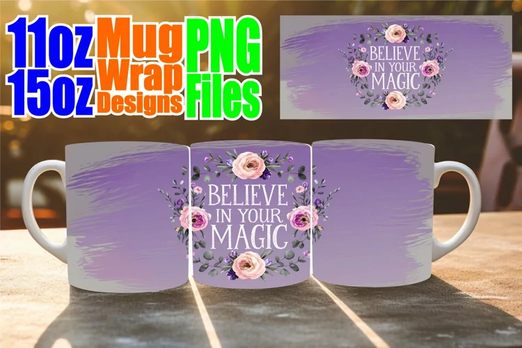 Serene vibes 11oz 15oz sublimation wrap, Quote