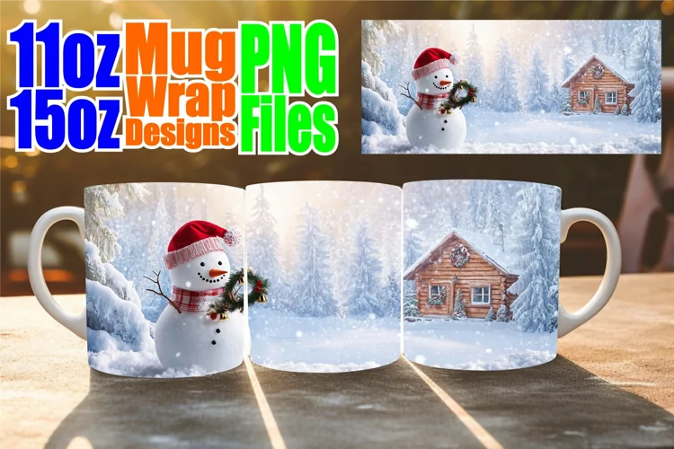 Timeless joys sublimation print wrap, Winter