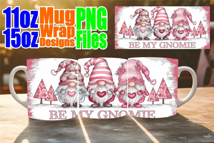 Tranquil vibes 11oz 15oz mug wrap, Love Gnome