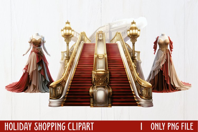 Christmas Shopping Clipart Image 10