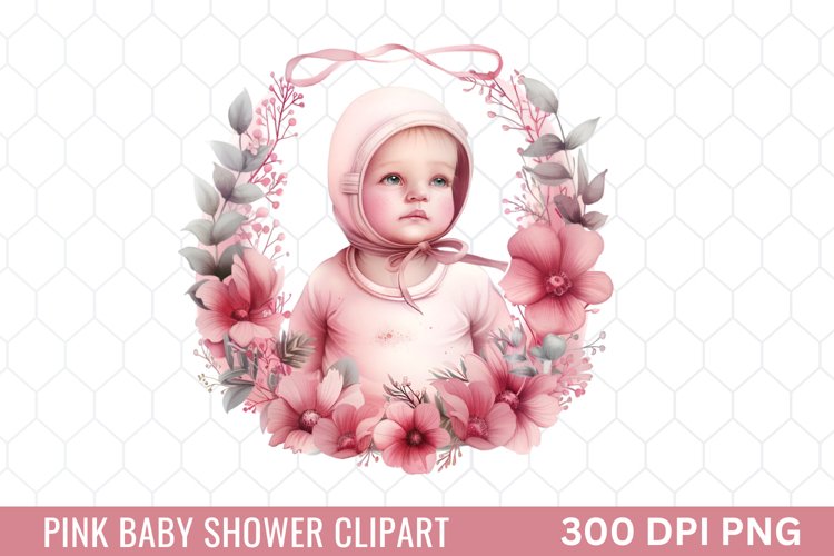Pink Baby Shower Clipart