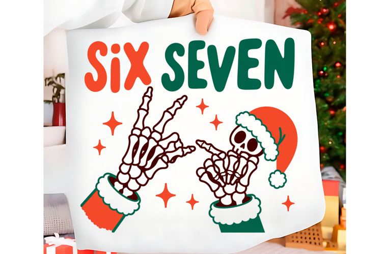Funny Christmas Six Seven 67 Png t-shirt trendy design Png