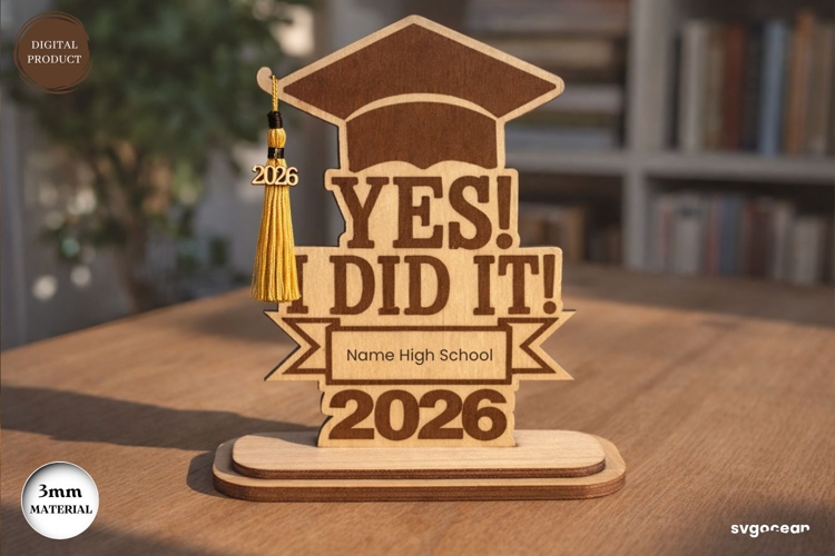 Graduation Tassel Holder Laser Cut | Glowforge | SVG