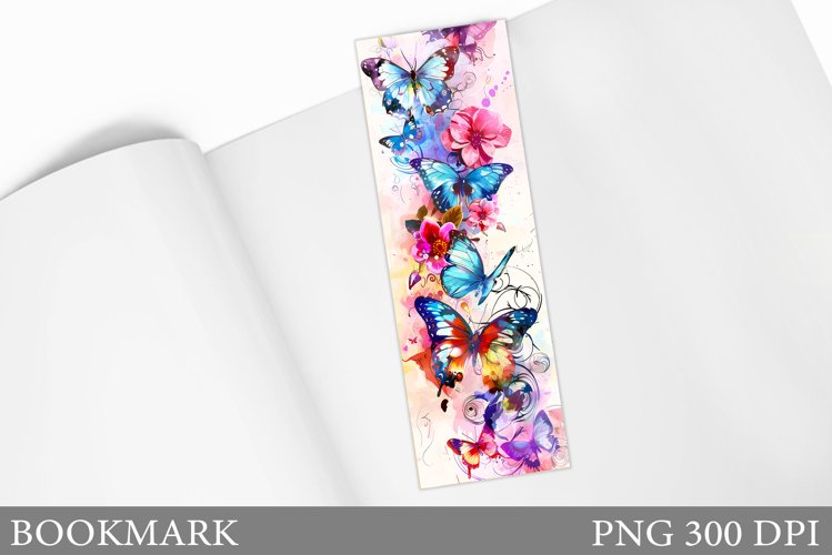 Butterflies Bookmark Design. Butterfly Bookmark Sublimation