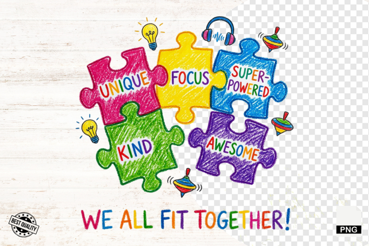 Crayon Drawing Autisme PNG - Autisme Clipart