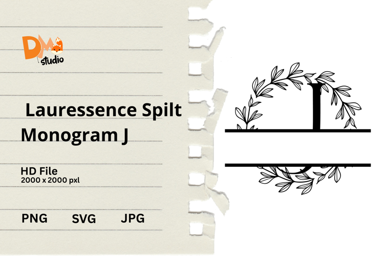Floral Monogram Letter Svg Image 19
