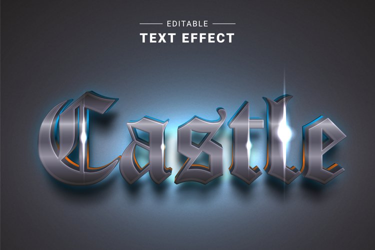 Editable Text Effect for Illustrator. Vector Graphic styles example image 1