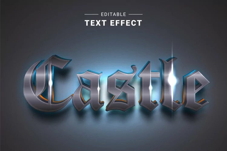 Editable Text Effect for Illustrator. Vector Graphic styles