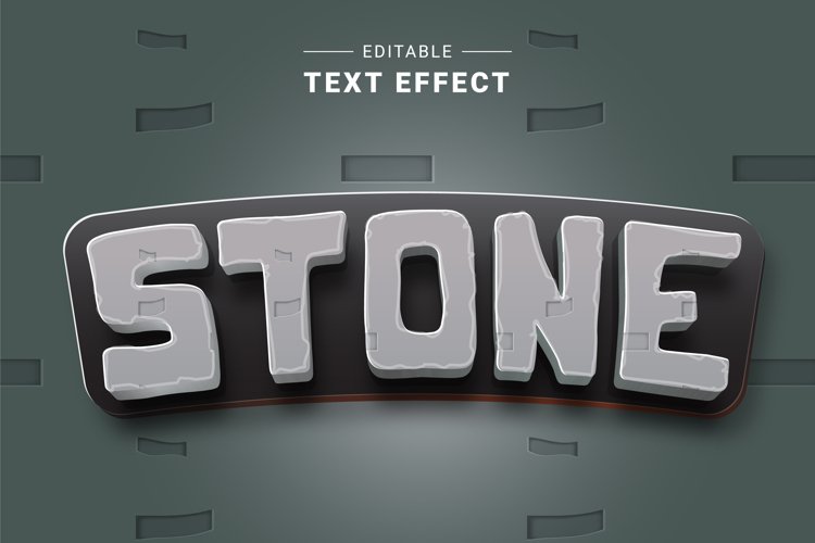 Editable Text Effect for Illustrator. Vector Graphic styles example image 1
