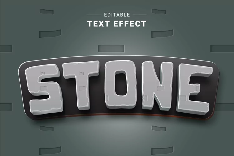 Editable Text Effect for Illustrator. Vector Graphic styles