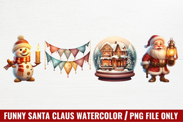 Christmas Watercolor Clipart Image 6