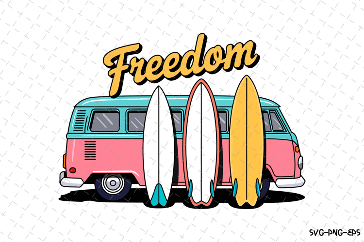 Freedom SVG Design | Summer | SVG Cut files
