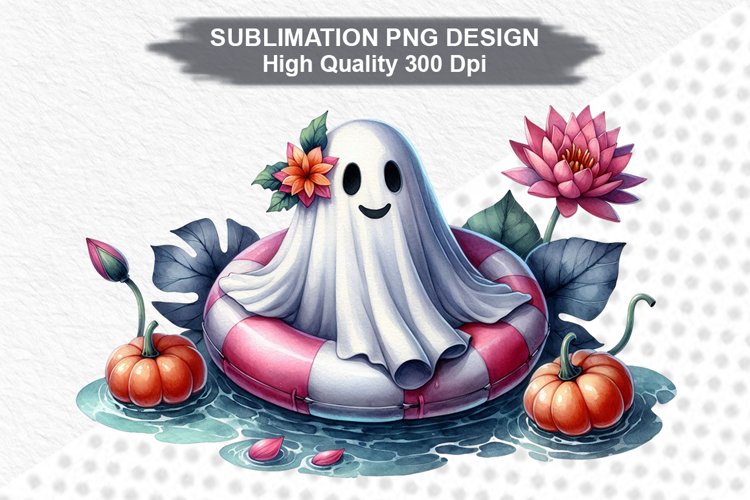 Halloween Ghost - Halloween clipart Sublimation PNG Design