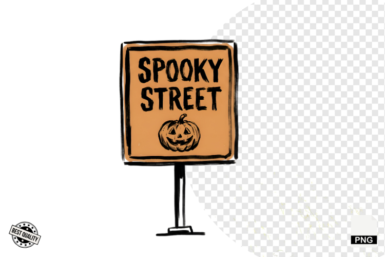 Halloween Signage PNG Clipart