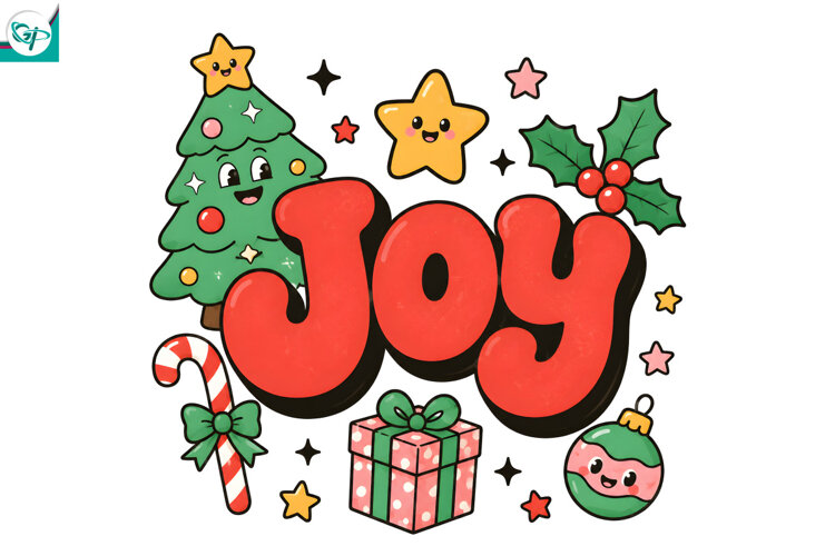 Retro Christmas Sublimation, Christmas PNG, Santa PNG example image 1