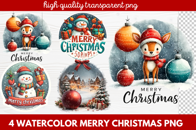 Christmas Watercolor Clipart Image 15