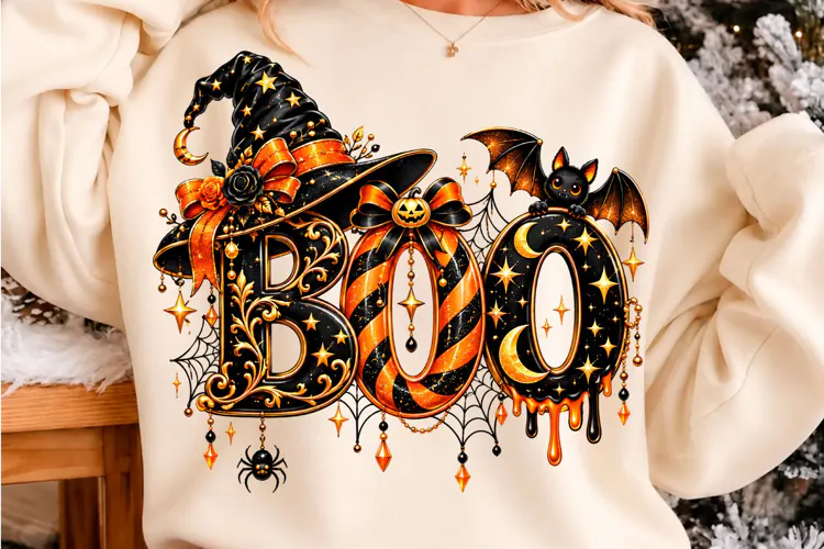 Boo Witch Halloween PNG Halloween T-shirt d